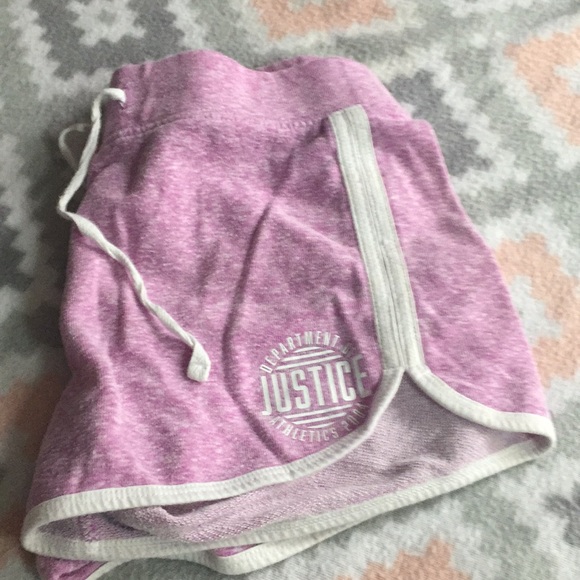 Girls purple justice active running shortsSize 12 - Picture 6 of 7